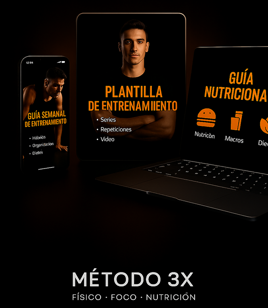 Pack Método 3x: Físico, Foco y Nutricion